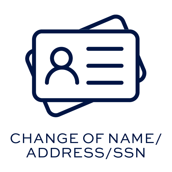Change of Name/Address/SSN